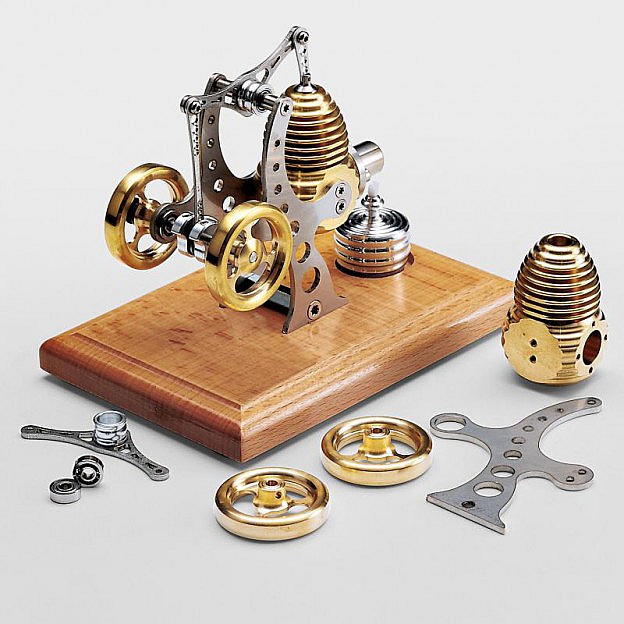 Stirlingmotor Engine Stirling Modell Selbstbau Stream Lernspielzeug Bausatz 
