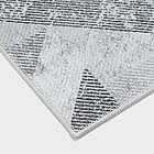 Vintage-Teppich geometrisch, grau, 170 x 240 cm