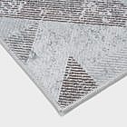 Vintage-Teppich geometrisch, braun, 85 x 150 cm