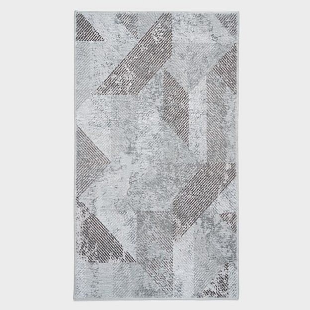 Vintage-Teppich geometrisch, braun, 200 x 300 cm