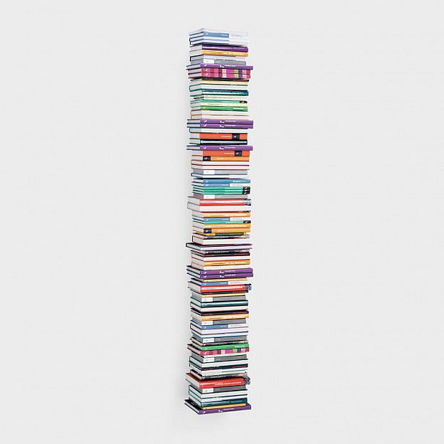Schwebender Bücherturm 166 cm, Stahl