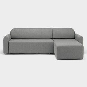 Flexi-Lounge-Sofa grau, Linksversion