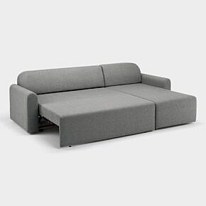 Flexi-Lounge-Sofa grau, Linksversion